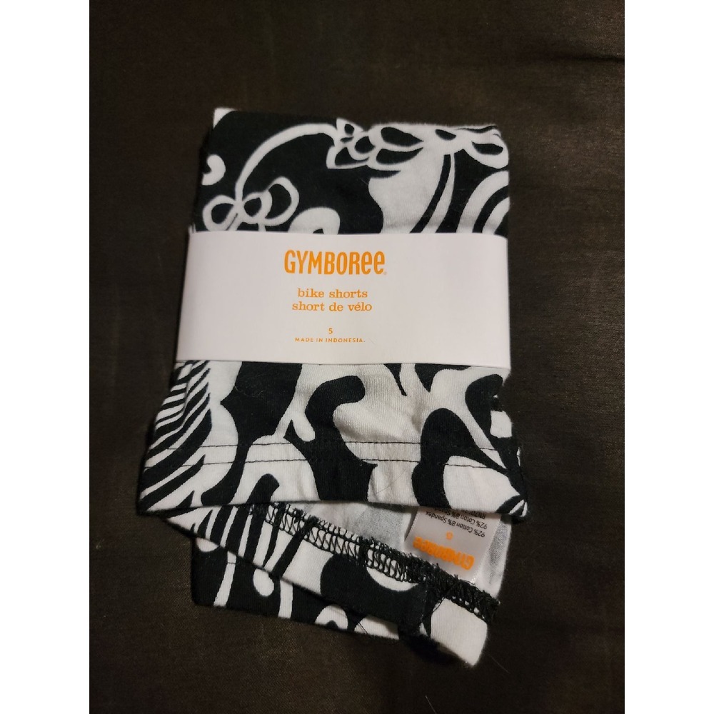Gymboree yellow and black bike shorts nwt size 5